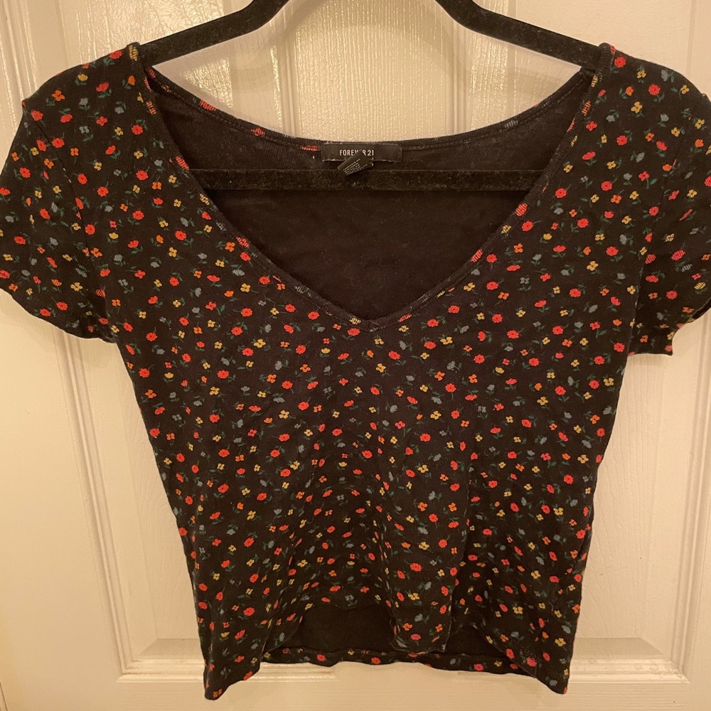Floral crop top